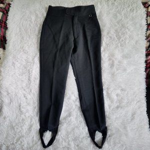 Vintage Schoeller Skifans Stretch Womens Ski Pants Size 8 Small Black Made USA